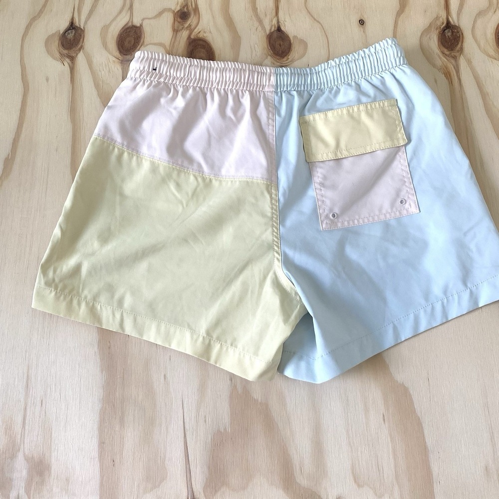 Abercrombie & Fitch Men's Swim Trunks Shorts Color Block Pastel Size Small - Picture 5 of 6